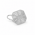 Imperio Grid Stud Earrings