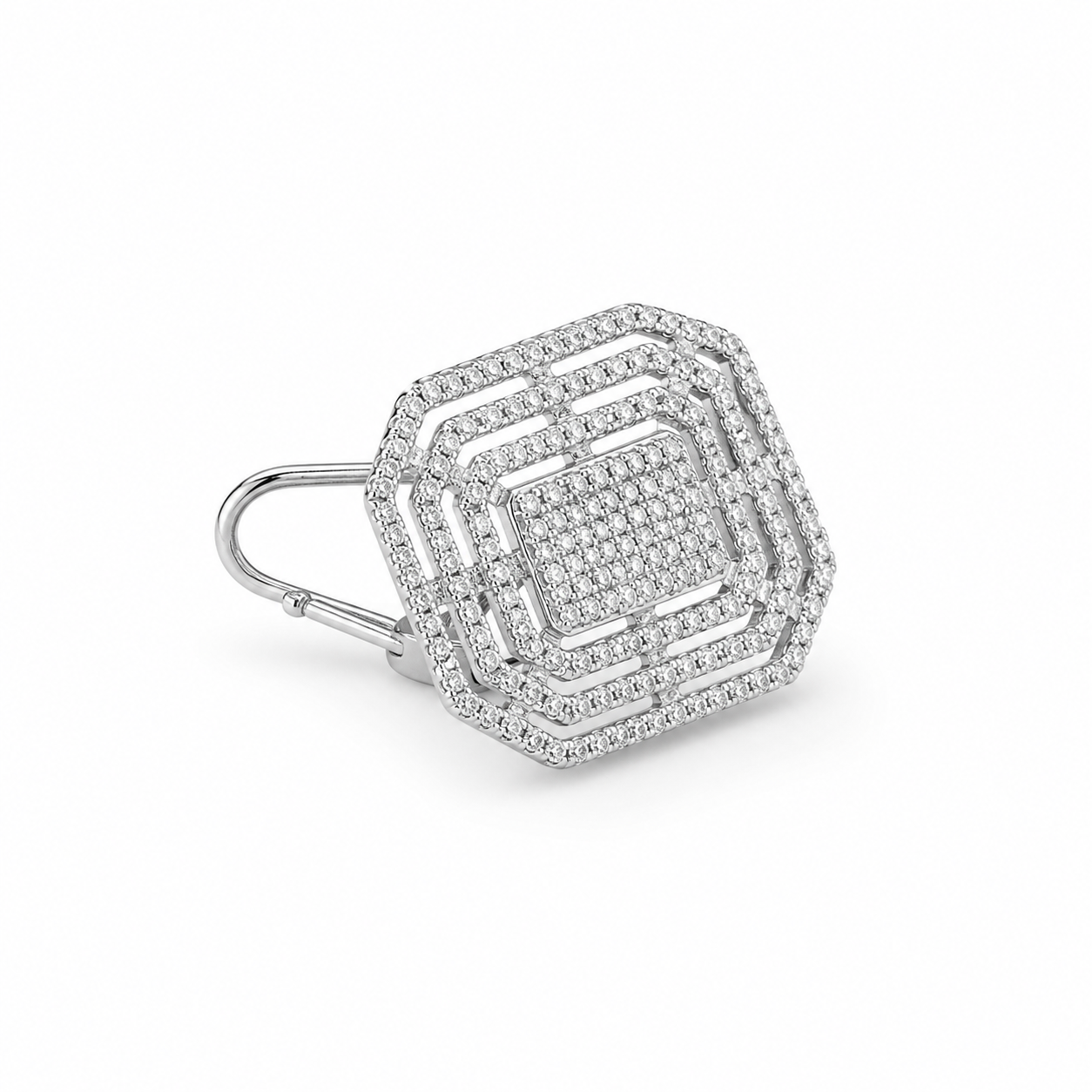 Imperio Grid Stud Earrings