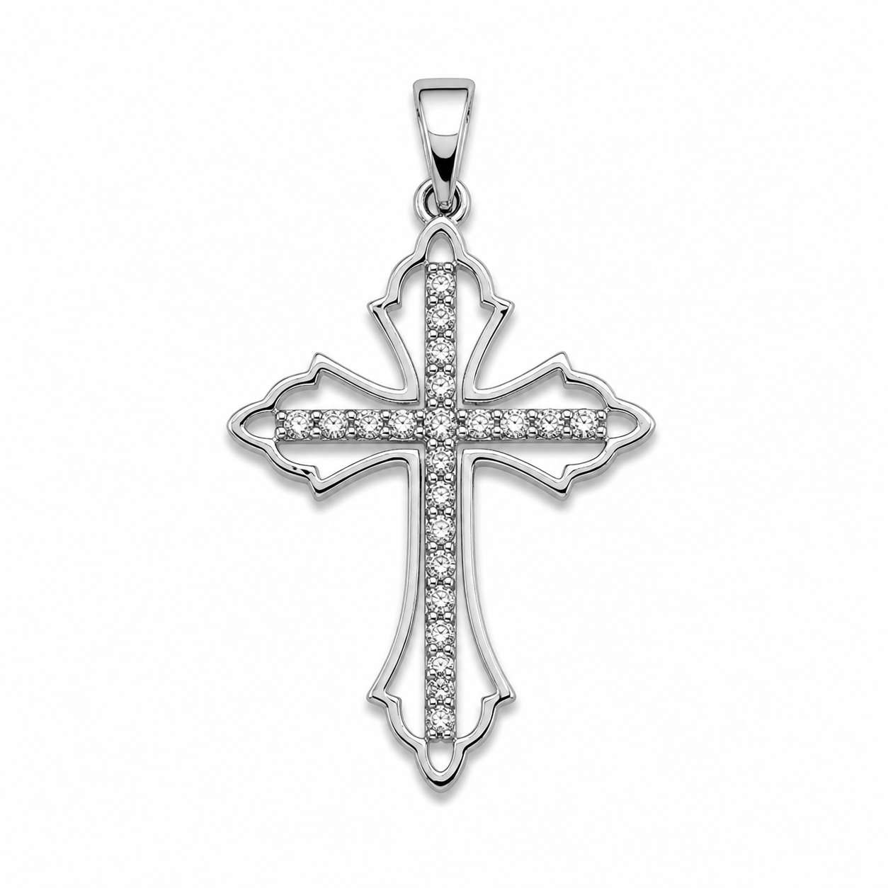 Ornate Iced Outline Cross