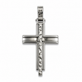 Forged Texture Cross Pendant