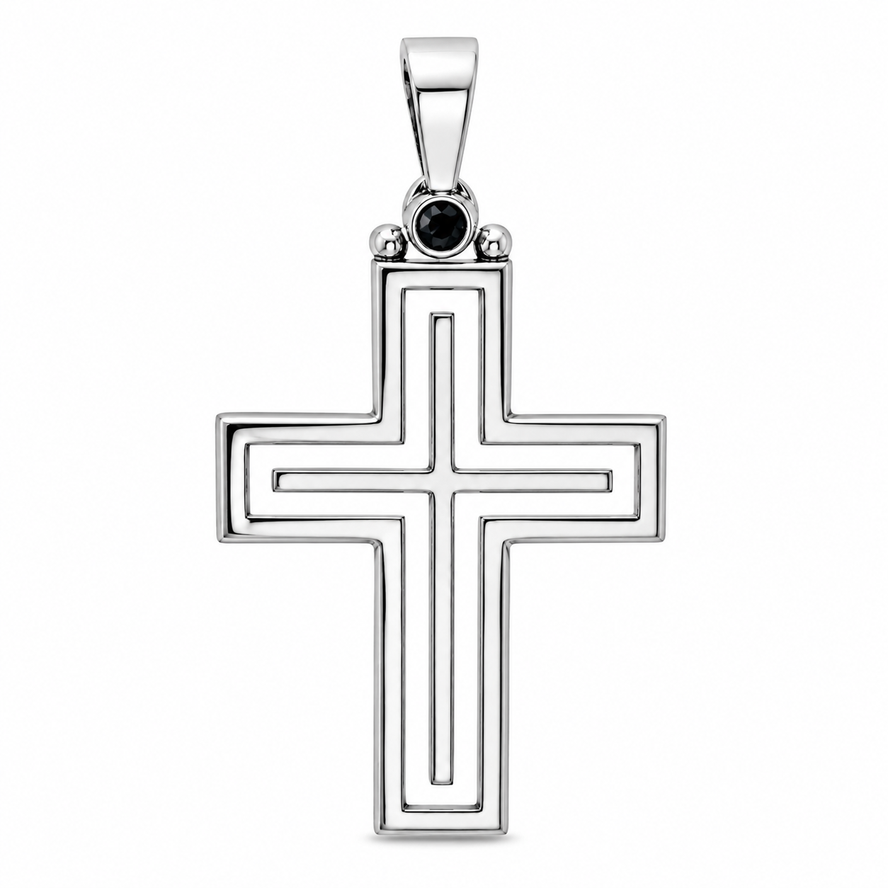 Infinity Line Cross Pendant