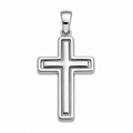Minimal Edge Cross Pendant