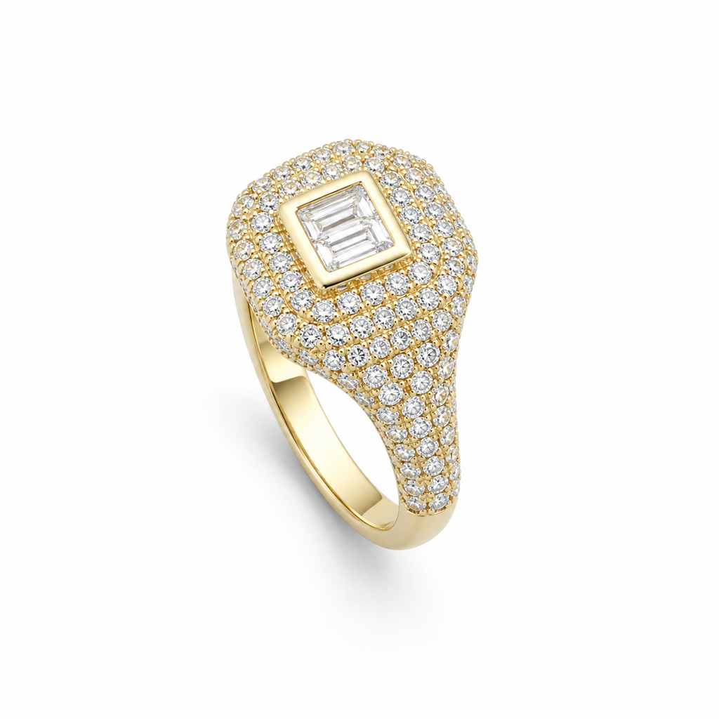 Imperium Diamond Signet Ring