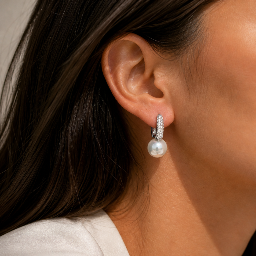 Lunara Pearl Drop Earrings