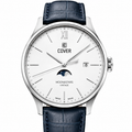 COVER Chapman Moon&Stars White, Leather Blue, Silver Watch