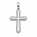 Luminous Edge Cross Pendant