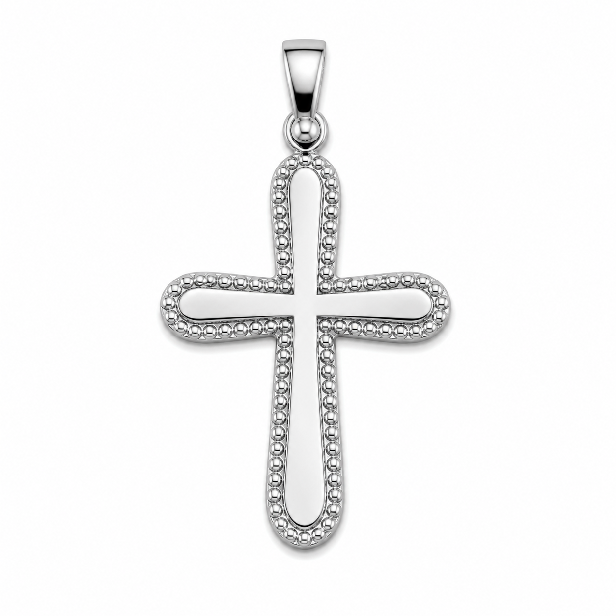 Luminous Edge Cross Pendant