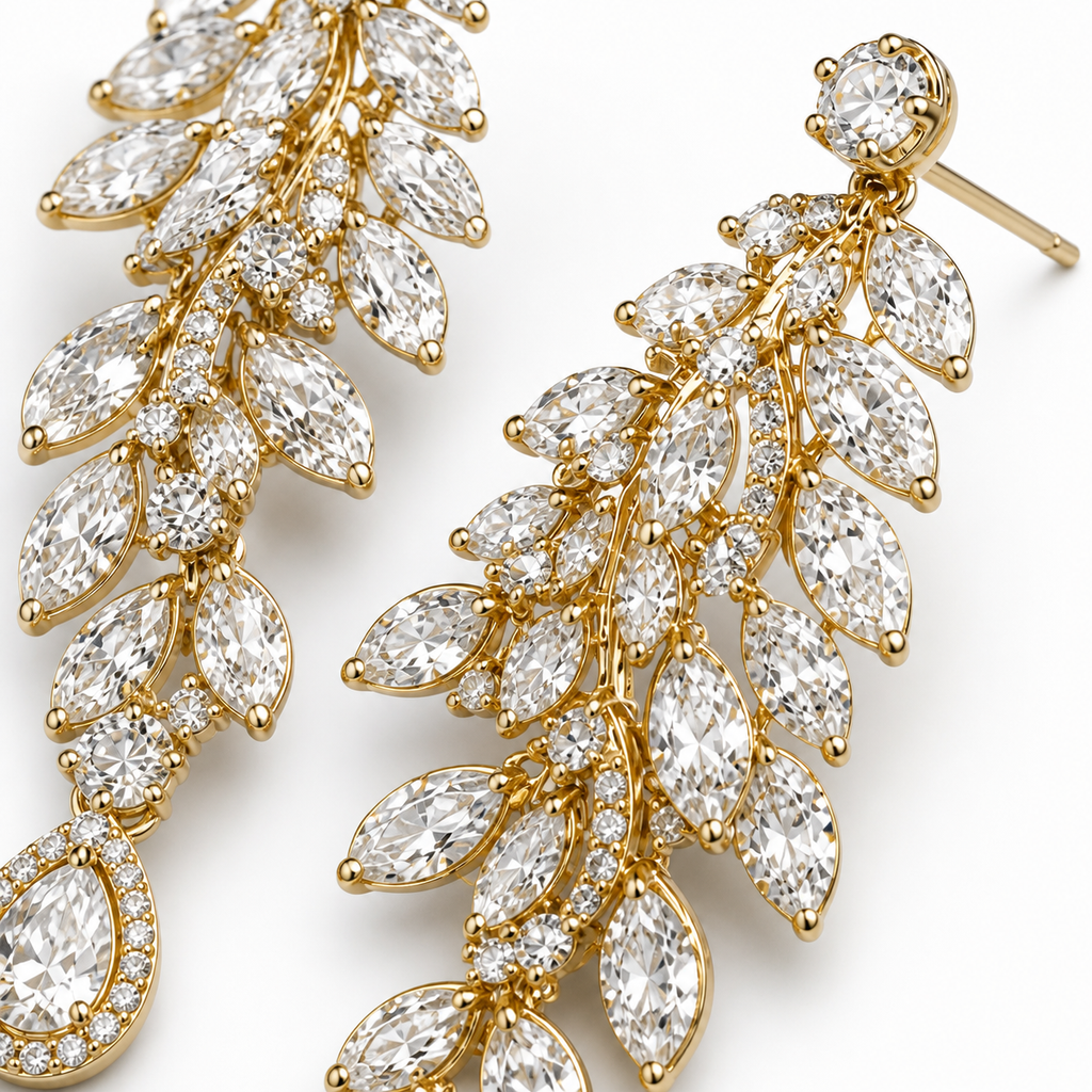 Aurielle Gold Cascade Earrings