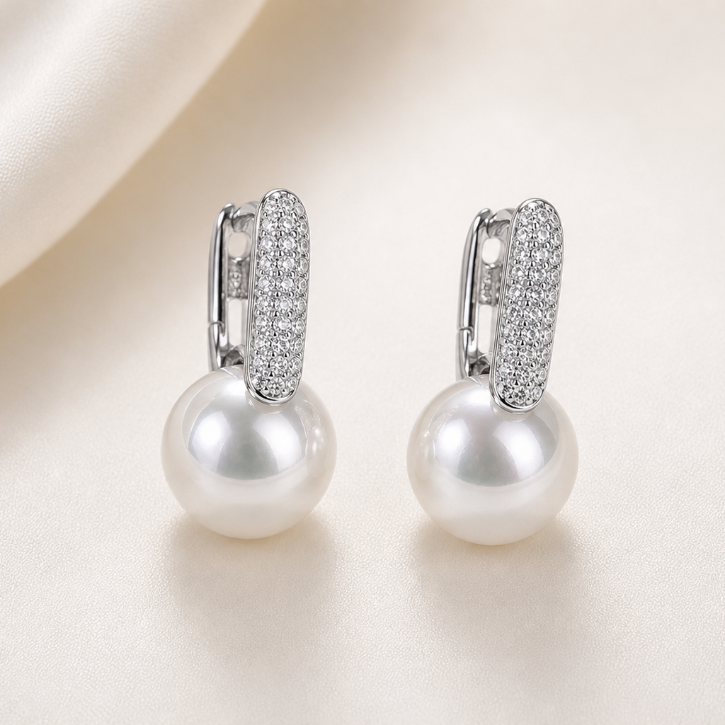 Lunara Pearl Drop Earrings