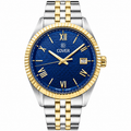 COVER Alston Gent Watch Blue, Bicolor Silver Gold