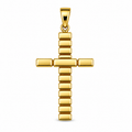 Structured Link Cross Pendant