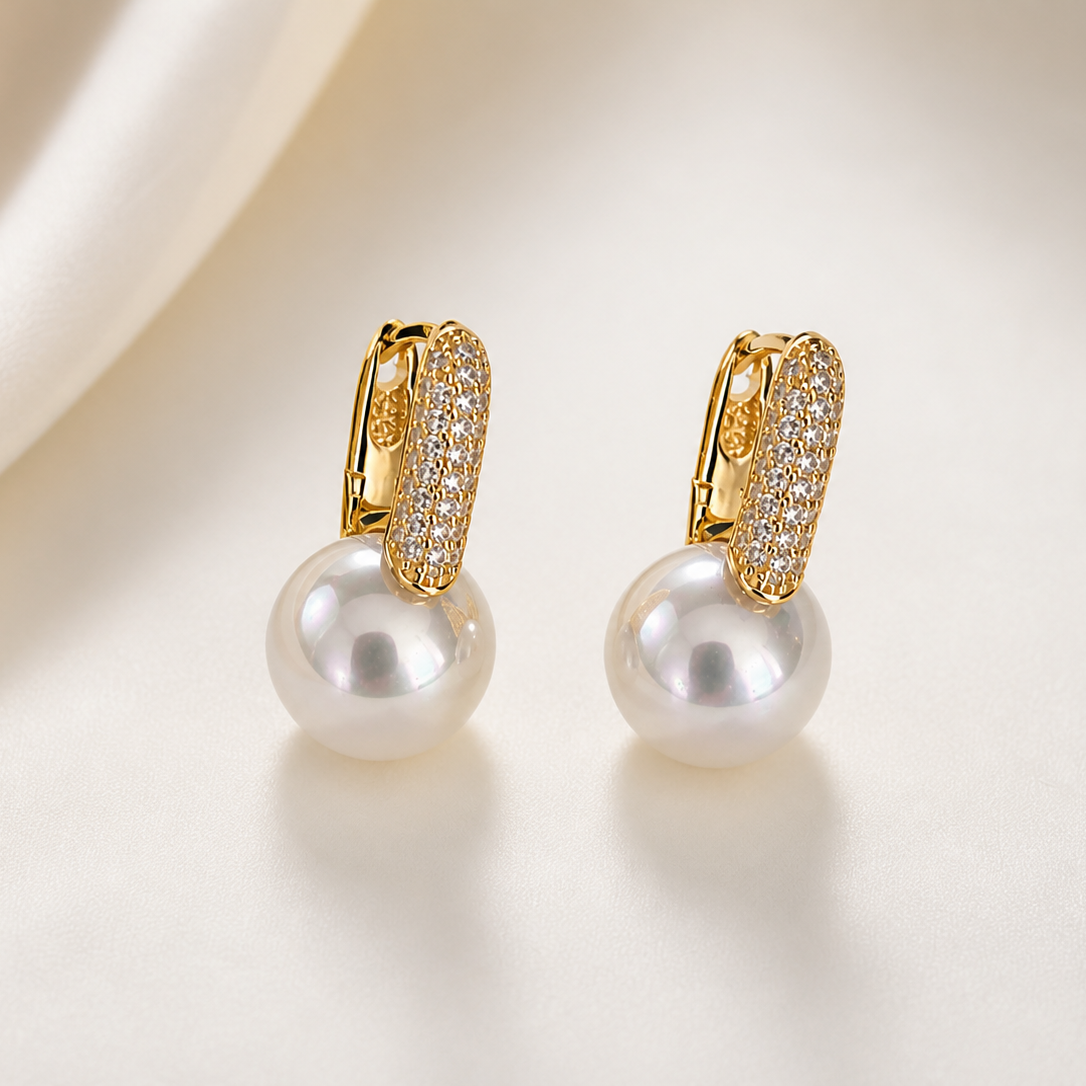 Aurelia Pearl Drop Earrings