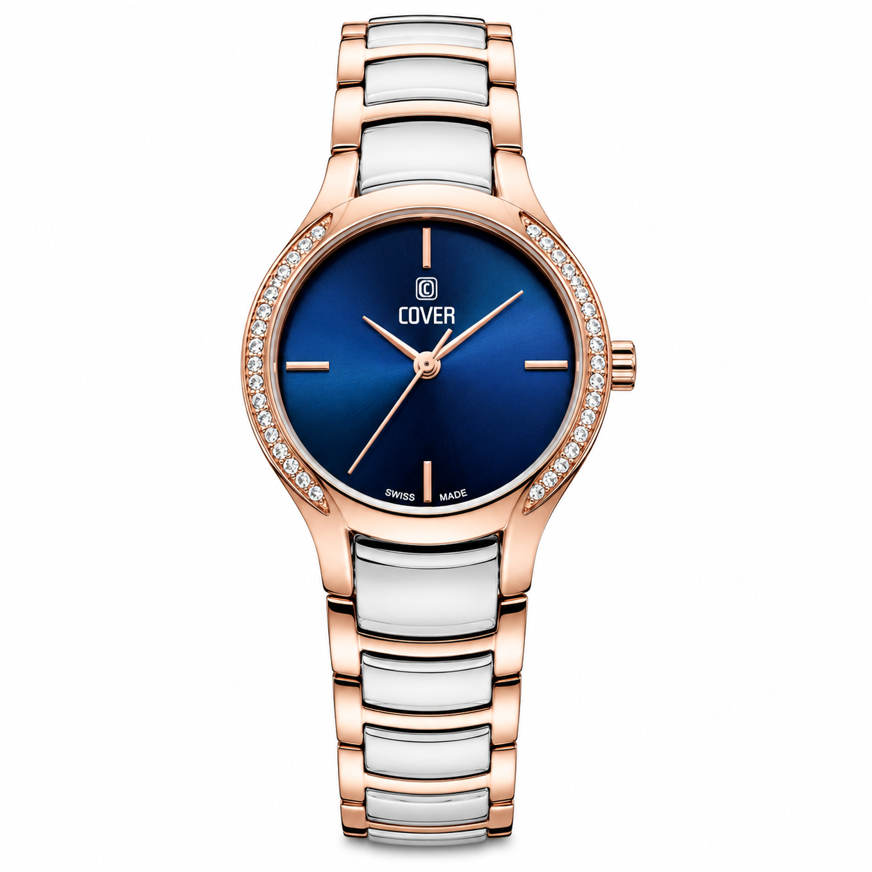 COVER Sandara Crystal Watch Blue, Bicolor