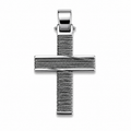 Woven Steel Cross Pendant