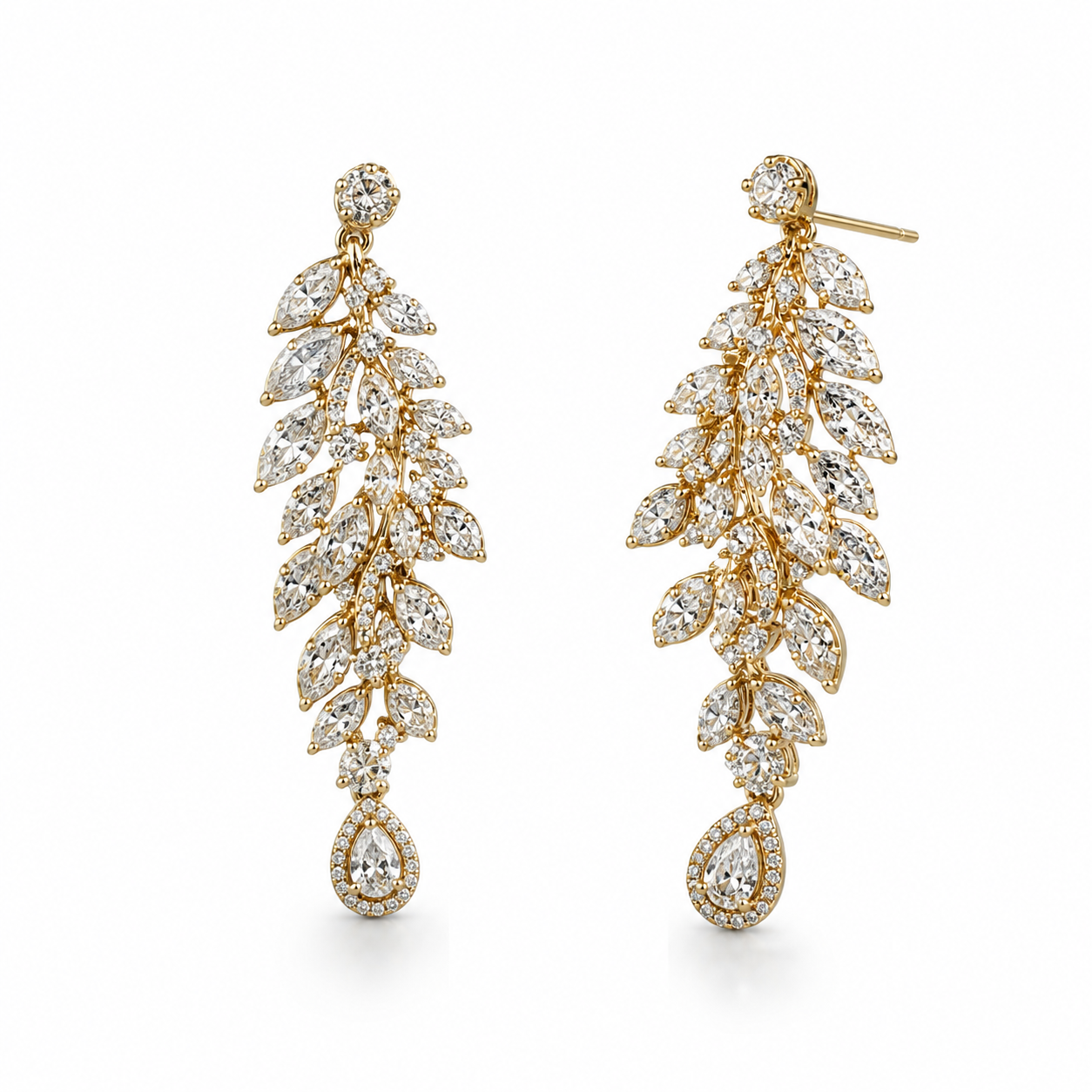 Aurielle Gold Cascade Earrings