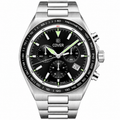 COVER Iconosteel Chrono Watch Black, Silver Color