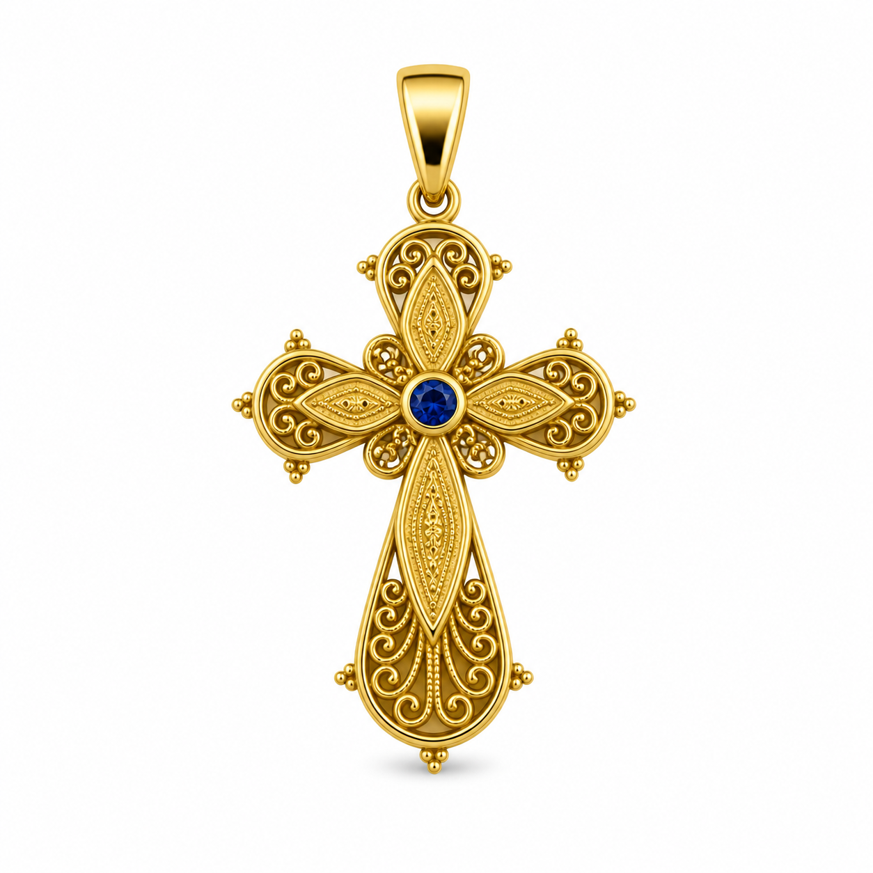 Royal Filigree Cross Pendant