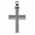 Woven Steel Cross Pendant