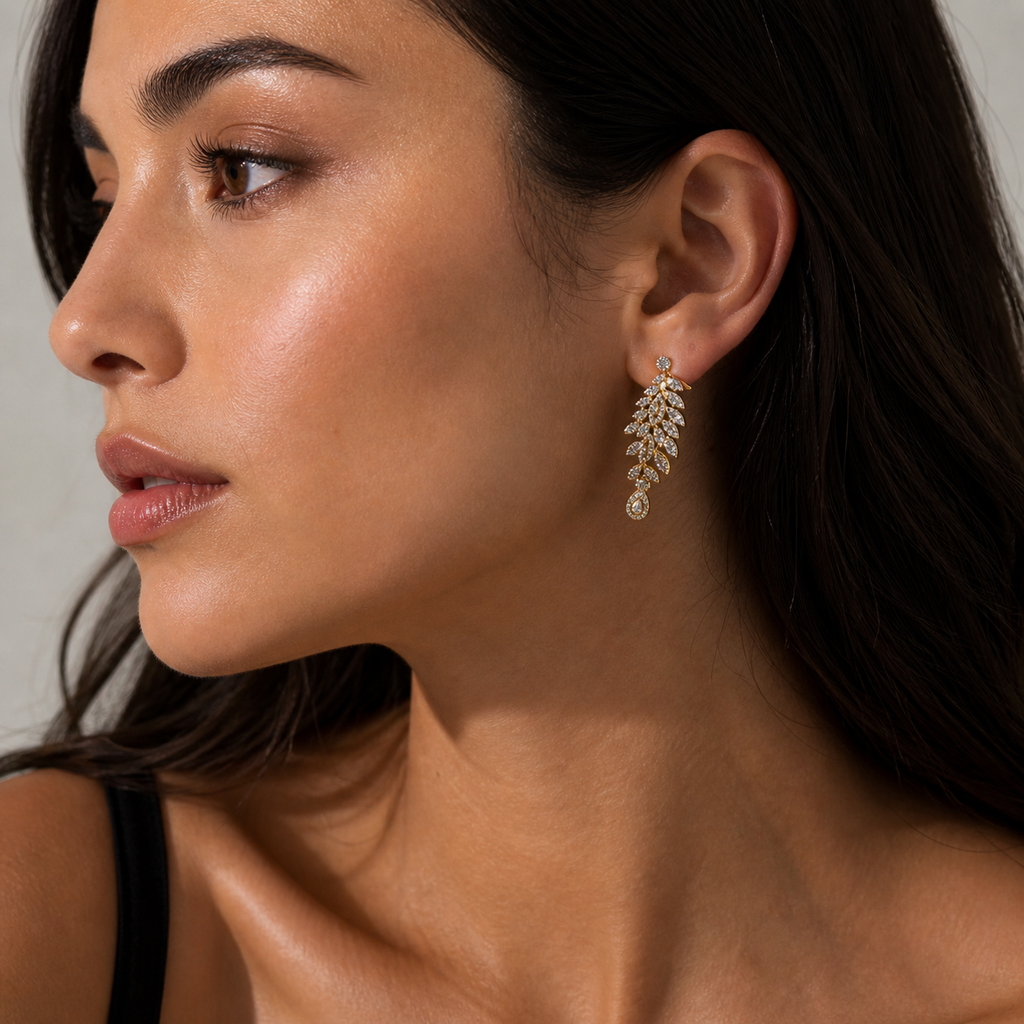 Aurielle Gold Cascade Earrings