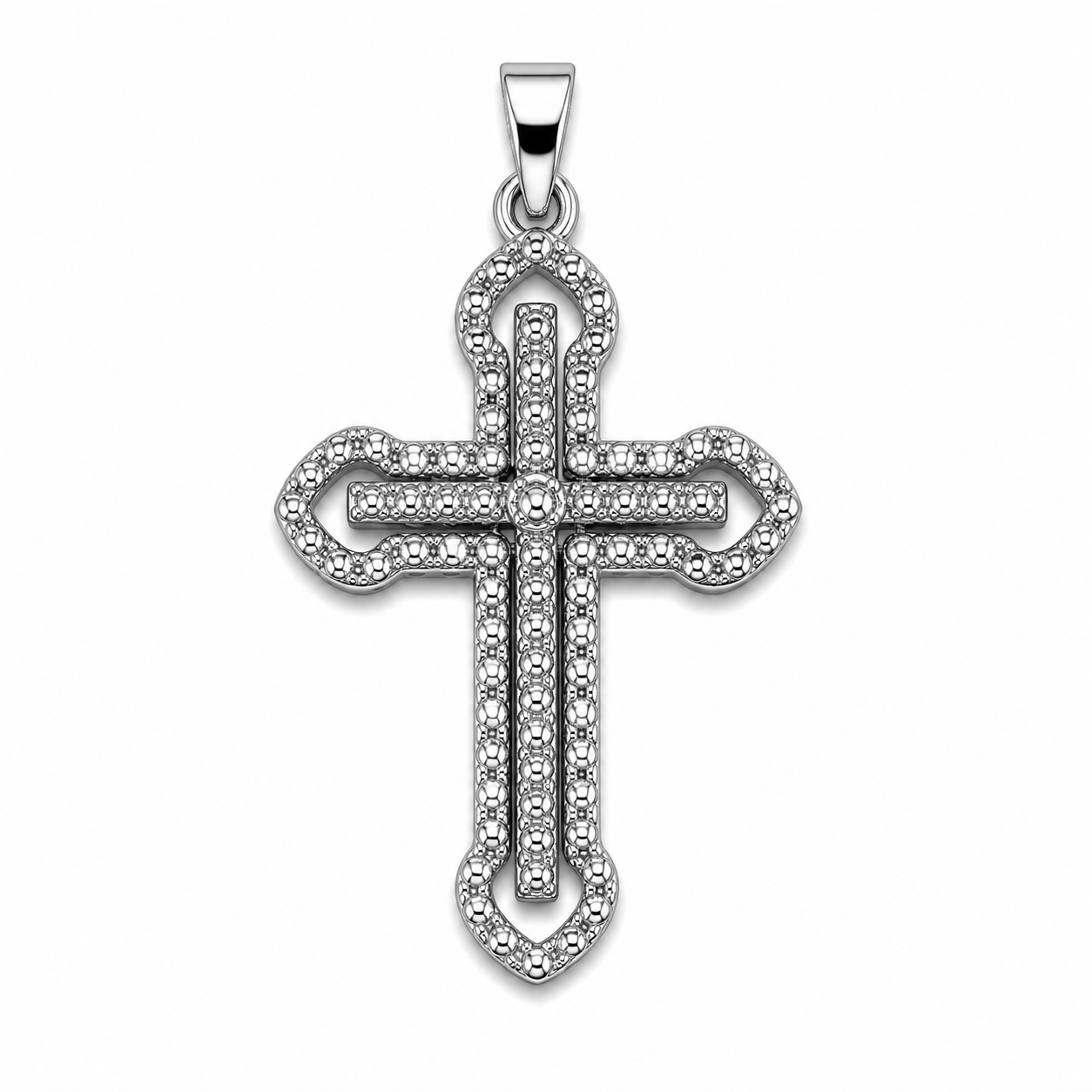 Eternal Outline Cross Pendant