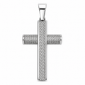 Woven Texture Cross Pendant