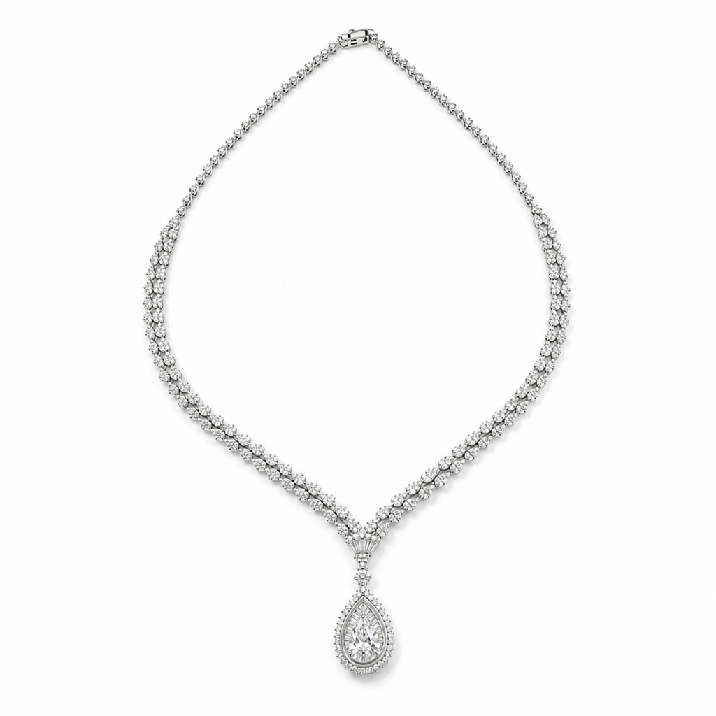 Elysian Drop Diamond Necklace
