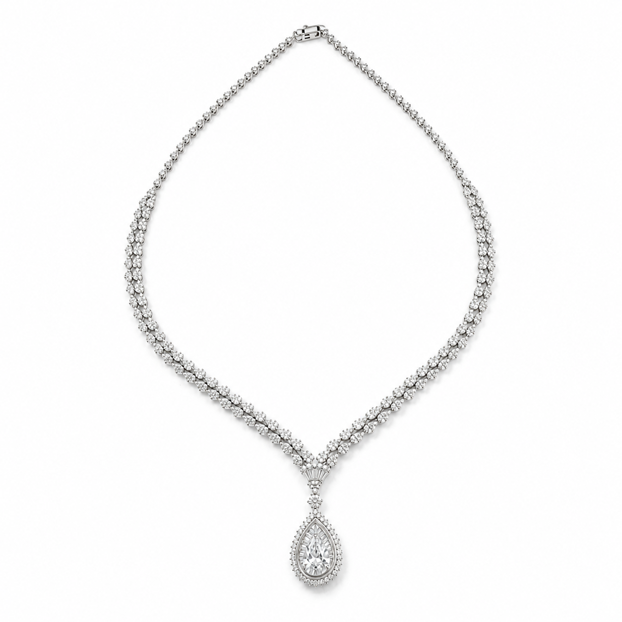 Elysian Drop Diamond Necklace