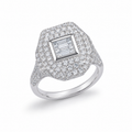 Imperio Pavé Signet Ring