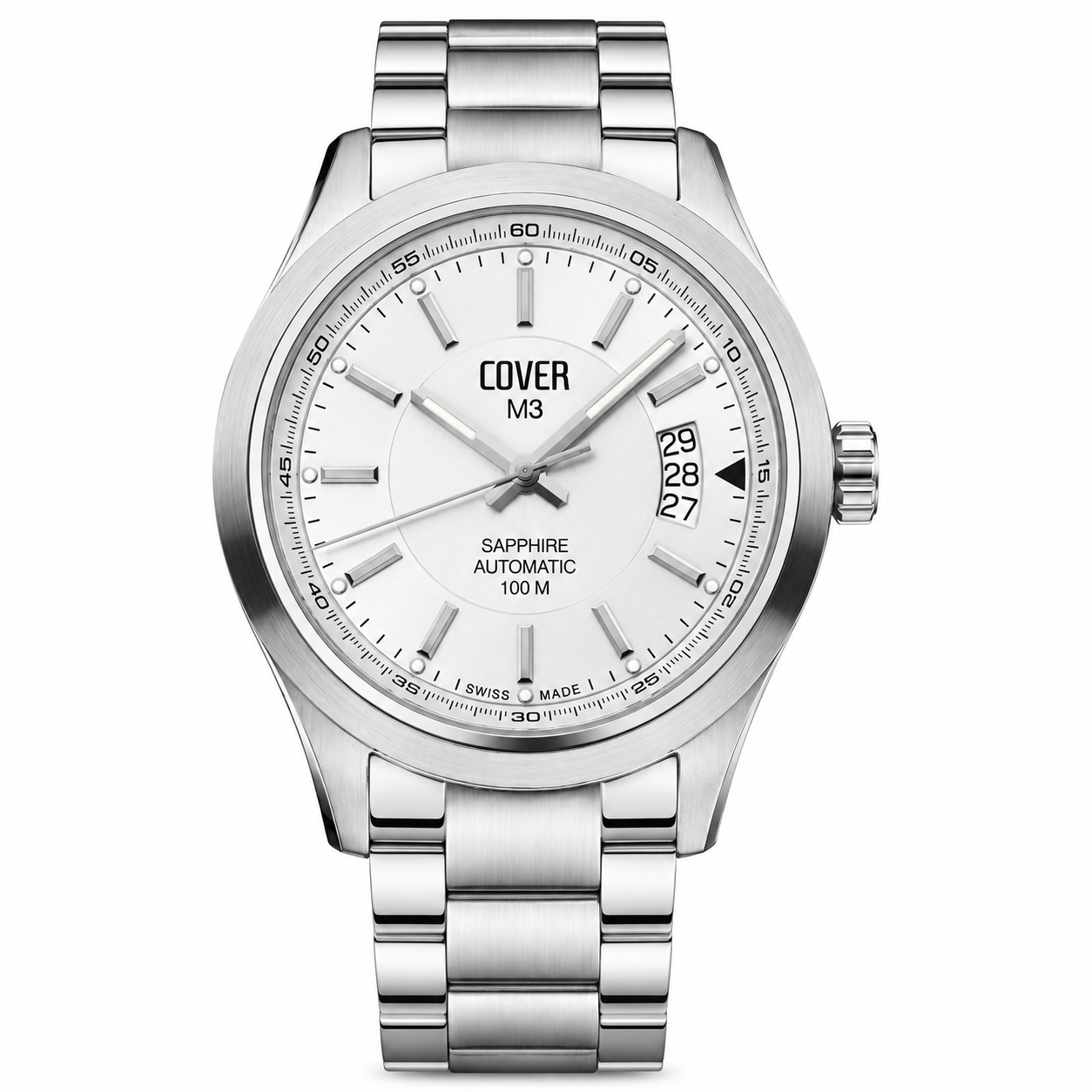Cover coa3.02: Steel Automatic Movement Men's Watch – Grey Dial