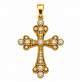 Imperial Halo Cross Pendant