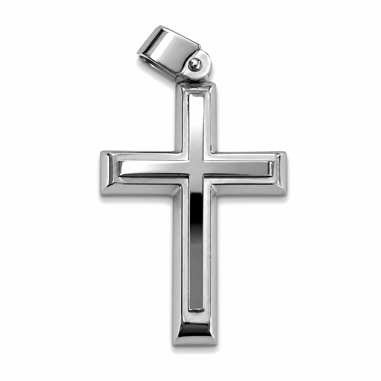 Hollow Frame Cross Pendant