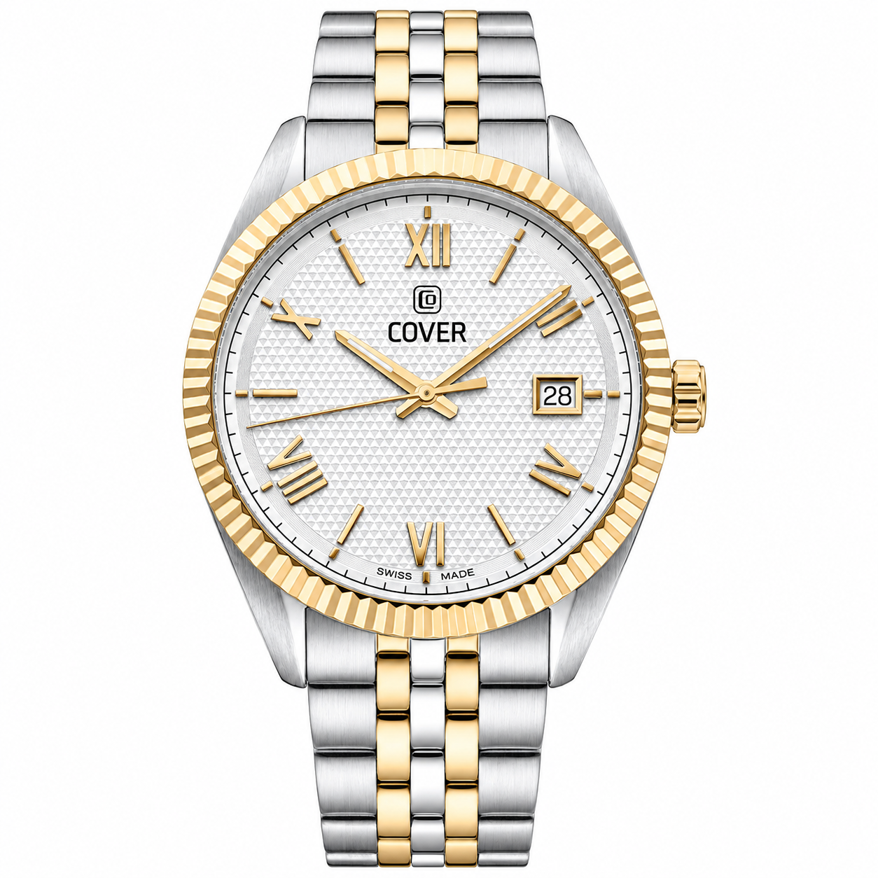 COVER Alston Gent Watch Silver, Bicolor Silver Gold