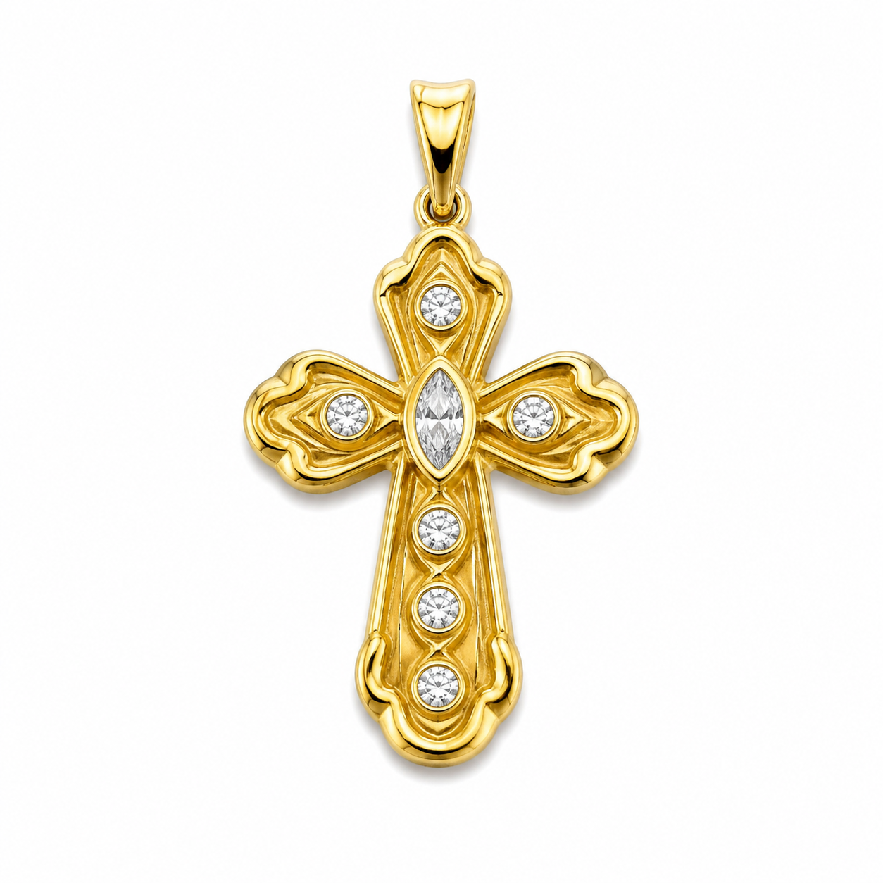 Royal Marquise Cross Pendant