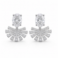 Imperio Grid Stud Earrings
