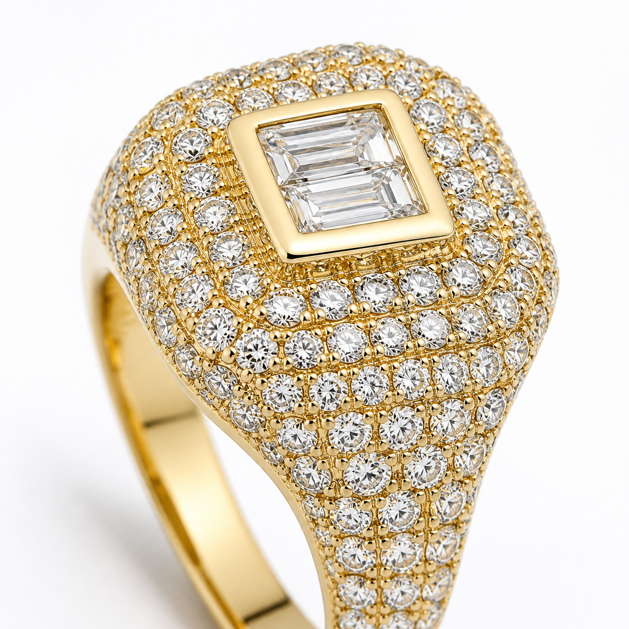 Imperium Diamond Signet Ring