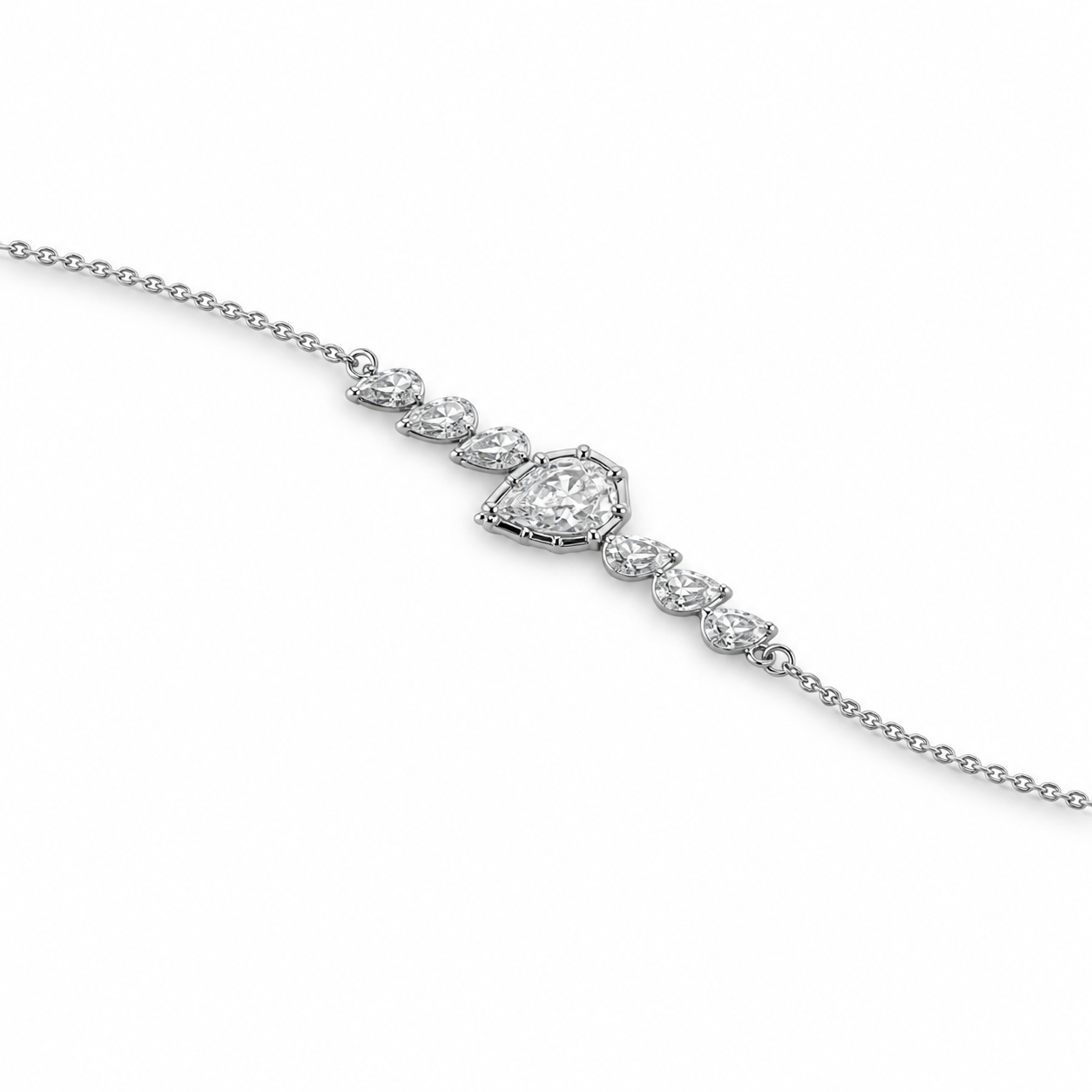 Serena Heart Line Bracelet