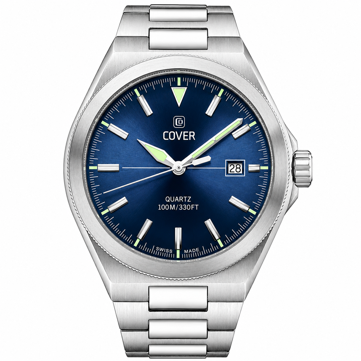 COVER Iconosteel Watch Blue, Silver Color