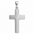 Raw Texture Cross Pendant