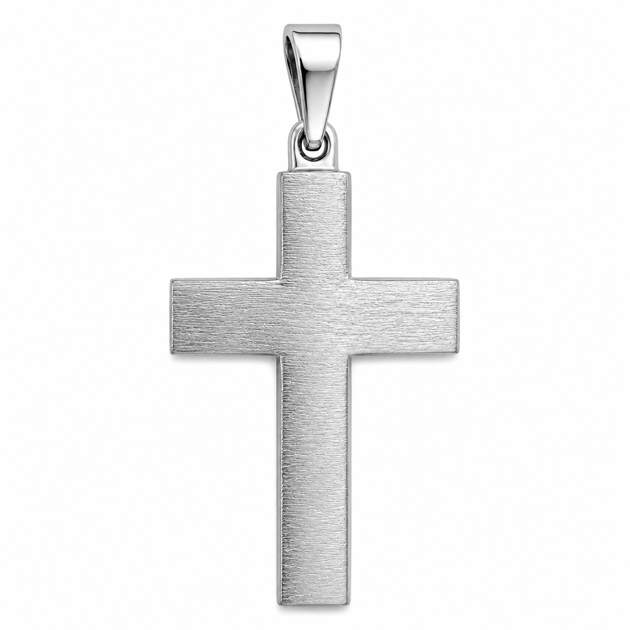 Raw Texture Cross Pendant